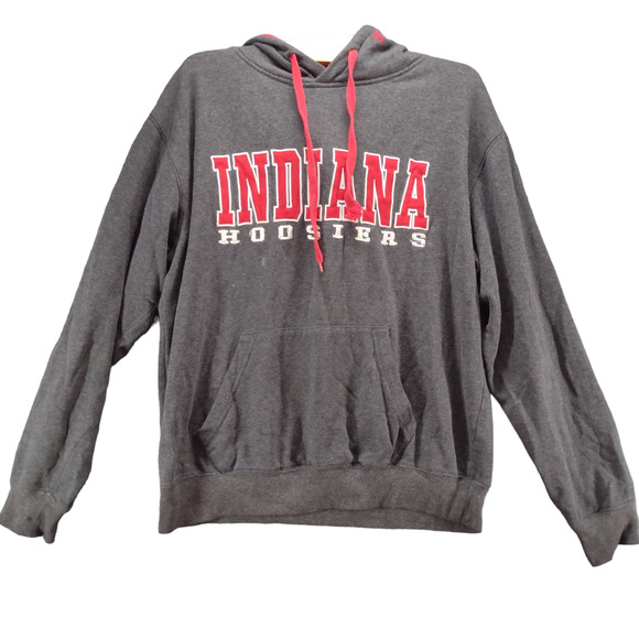 Stadium Athletics Indiana Hoosiers Men's Hoodie Gray M Logo Embroidered - Picture 1 of 16